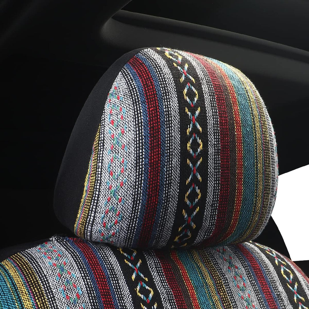 SOBONITO Auto-Sitzbezüge Vordersitze,Auto-Sitzbezug Set Universal für Fahrersitz und Beifahrer Auto-