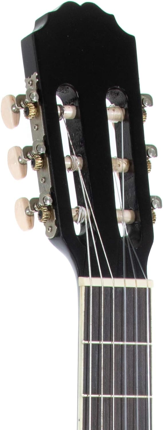 PURE GEWA Klassikgitarre BasicPlus 4/4 schwarz Schwarz 4/4 Konzertgitarre, Schwarz 4/4 Konzertgitarr