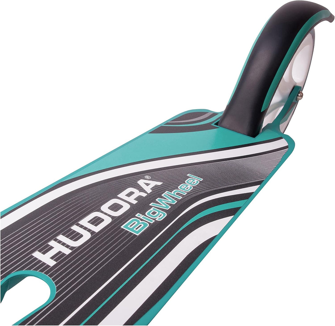 HUDORA BigWheel Style 230 Scooter - Stabiler Aluminium-Roller mit grosser Trittfläche - Höhenverstel