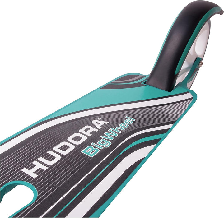 HUDORA BigWheel Style 230 Scooter - Stabiler Aluminium-Roller mit grosser Trittfläche - Höhenverstel