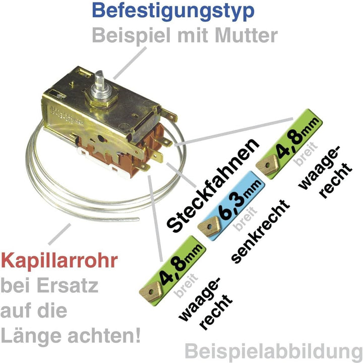 Thermostat BOSCH 00167300 Danfoss 077B6511 für Kühlschrank