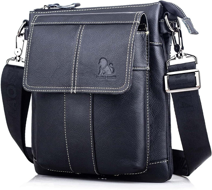 Business Herren-Umhängetasche Lässige Mode Leder Crossbody Tasche Multi-Tasche Tragbare Reisetasche