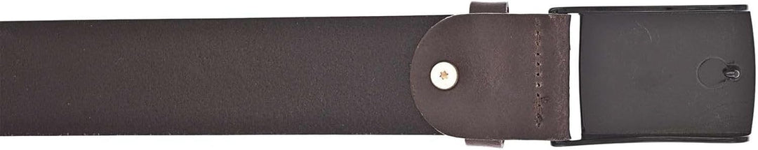 MUSTANG Herren Ledergürtel MG2102L15 40mm Gürtelbreite Braun Schwarz 80-115cm W80 Dunkelbraun (691),