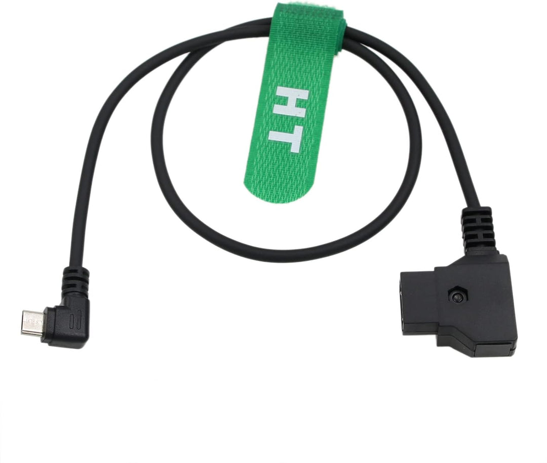 HangTon Nucleus-Nano Motor-Stromkabel P-TAP D-Tap auf Micro-USB, 90 Grad rechtwinklig, 14,8 V, 50 cm