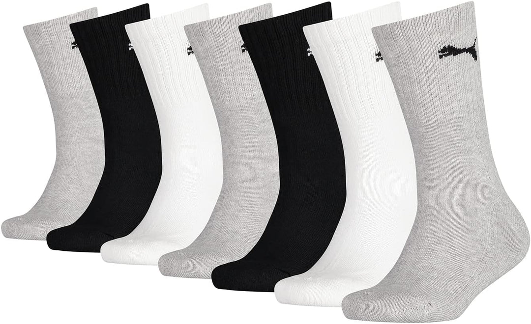 PUMA JUNIOR Quarter Socken Tennissocken Sportsocken Gr. 27-38 für Mädchen und Jungen 7 Paar 31-34 88