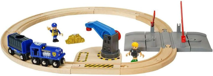 BRIO Bahn 33812 - Polizei Goldtransport-Set