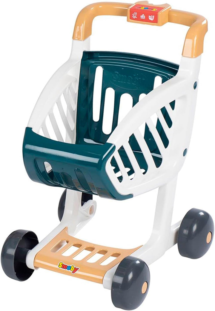 Smoby – Supermarkt Maxi mit Einkaufswagen – moderner Kaufladen für Kinder – Regale, Gemüse, Obst – K