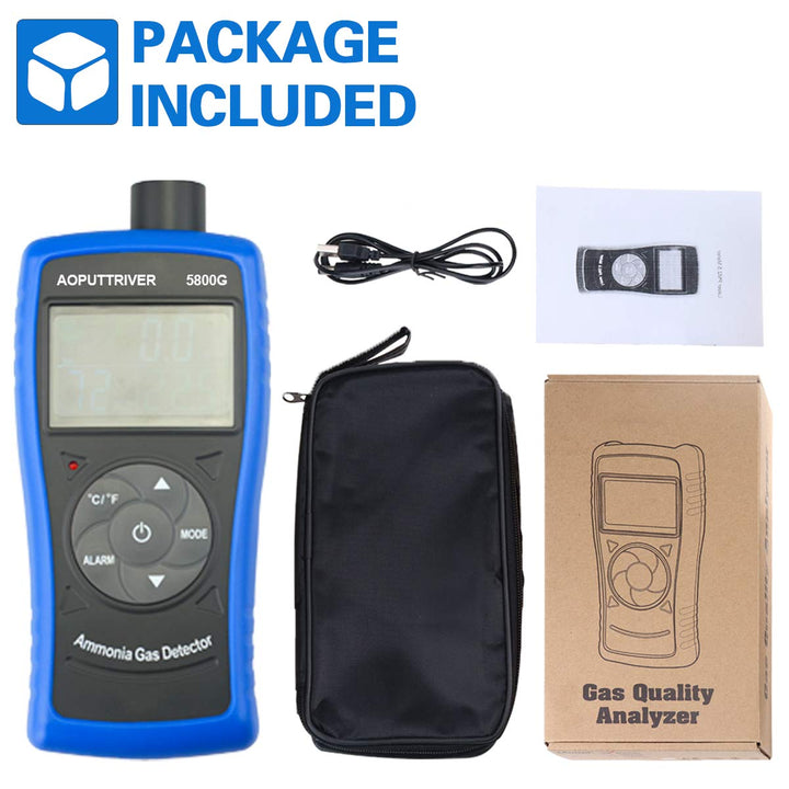 AOPUTTRIVER AP-5800G Ammoniak-Gas-Detektor, Tester-Monitor, Particle Detector Professional Meter für