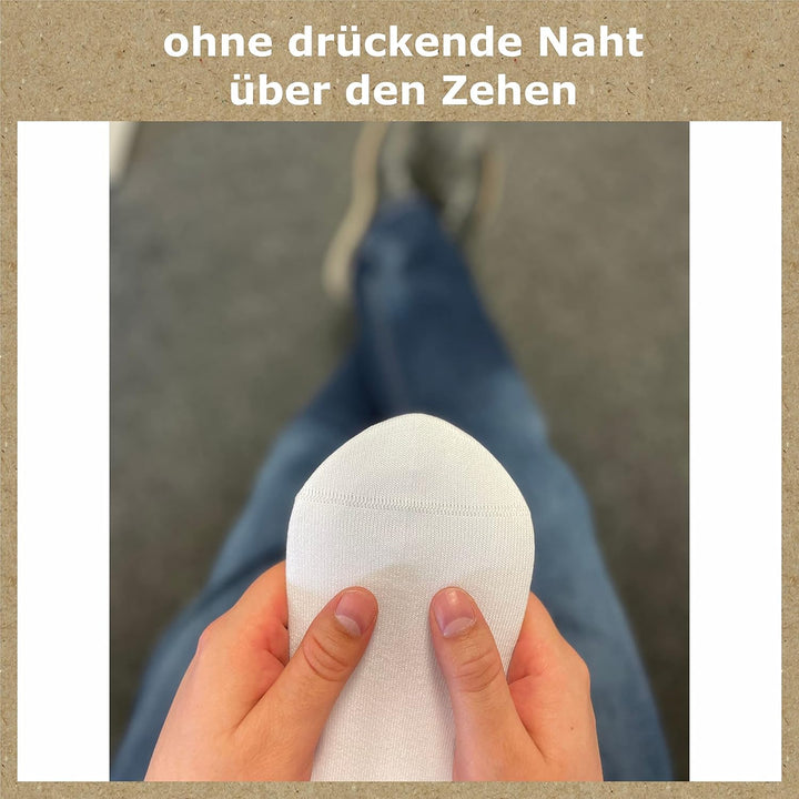 GAWILO Socken aus 100% Baumwolle (10 Paar) | Ohne drückende Naht, mit venenfreundlichem Komfortbund