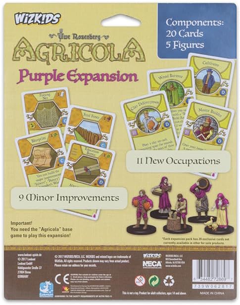 Mayfair Games Europe MFG72869 Agricola Game Expansion: Purple (5 Figures), Mehrfarbig