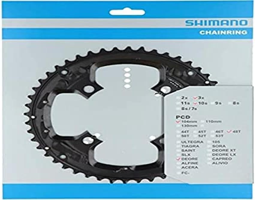 SHIMANO Unisex-Adult 48d Daore Dish Fahrradgerichte, Mehrfarbig, one Size