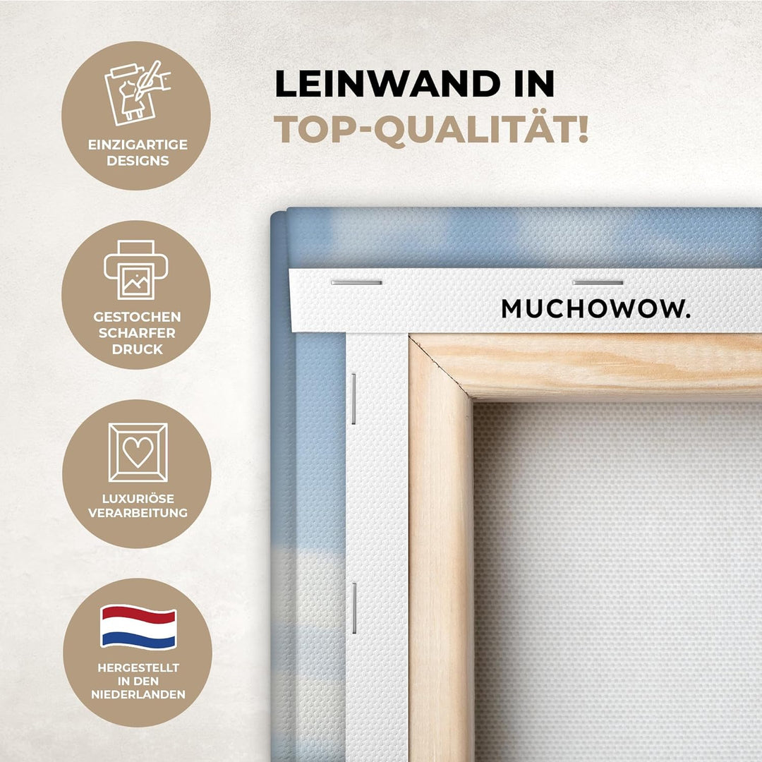 MuchoWow© Leinwandbild Gross 120x80 cm XXL Dekoration Wohnzimmer Bilder Aufhängen Wall Decoration Li