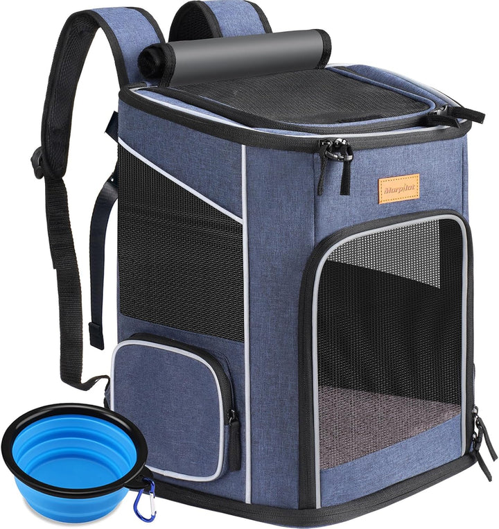 morpilot Katzenrucksack, Hunderucksack für Katzen und Hunde Welpen, Atmungsaktive und Faltbare Haust
