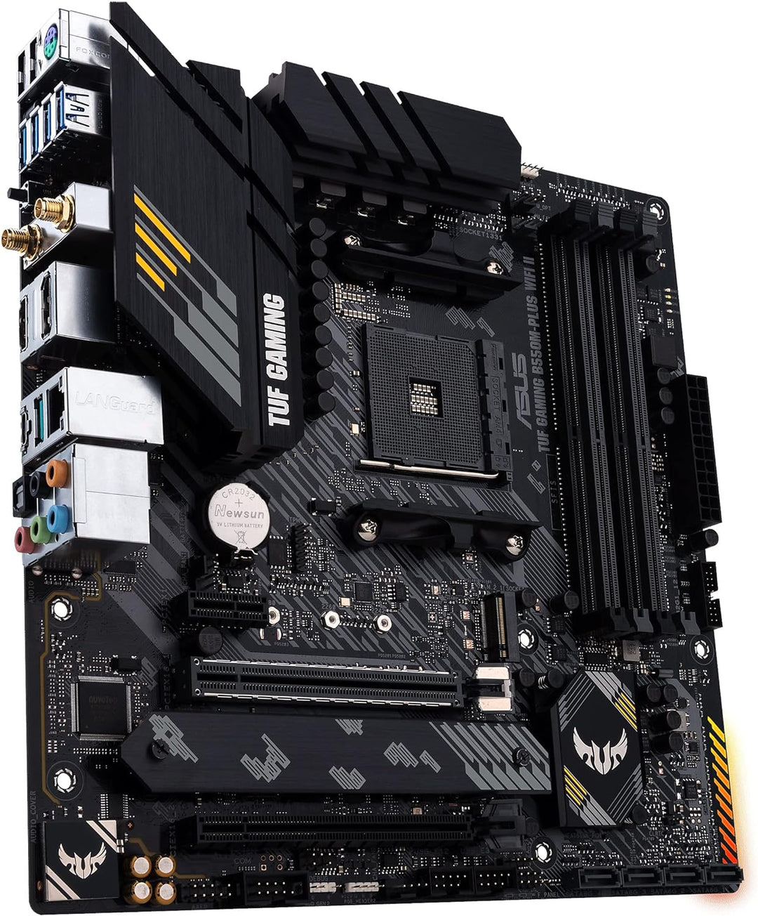 ASUS TUF Gaming B550M-PLUS WiFi II Mainboard Sockel Ryzen AM4 (AMD B550, mATX, PCIe 4.0, dual M.2, W