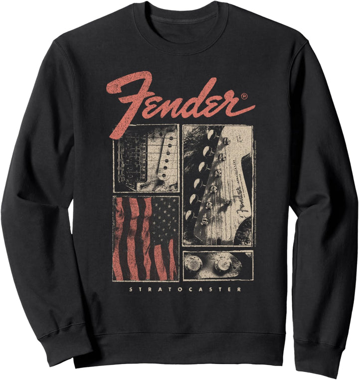 Fender American Flag Guitar Panels Outline Sweatshirt