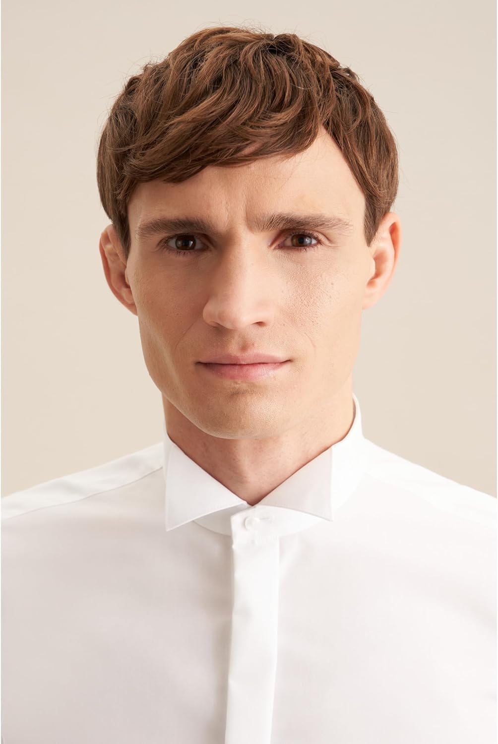 Seidensticker Herren Shaped Bügelfrei Kläppchen Kragen Langarm Umschlagmanschette Businesshemd 43 We