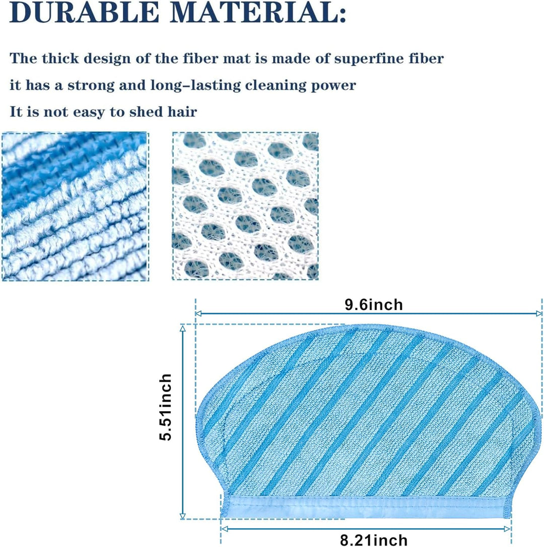 18 Stück Filterbürste Wischtuch Set für Ecovacs Deebot Ozmo 920 950, für Yeedi 2 Hybrid Staubsauger