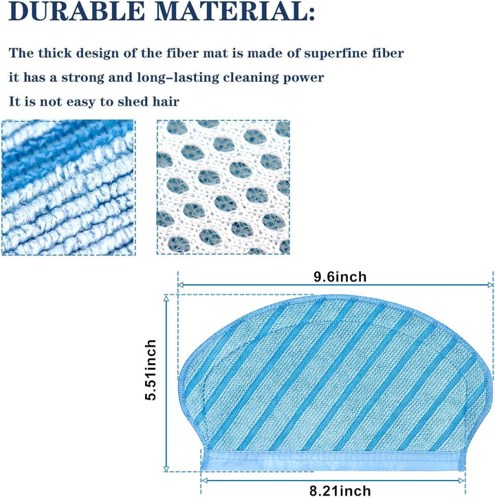 18 Stück Filterbürste Wischtuch Set für Ecovacs Deebot Ozmo 920 950, für Yeedi 2 Hybrid Staubsauger