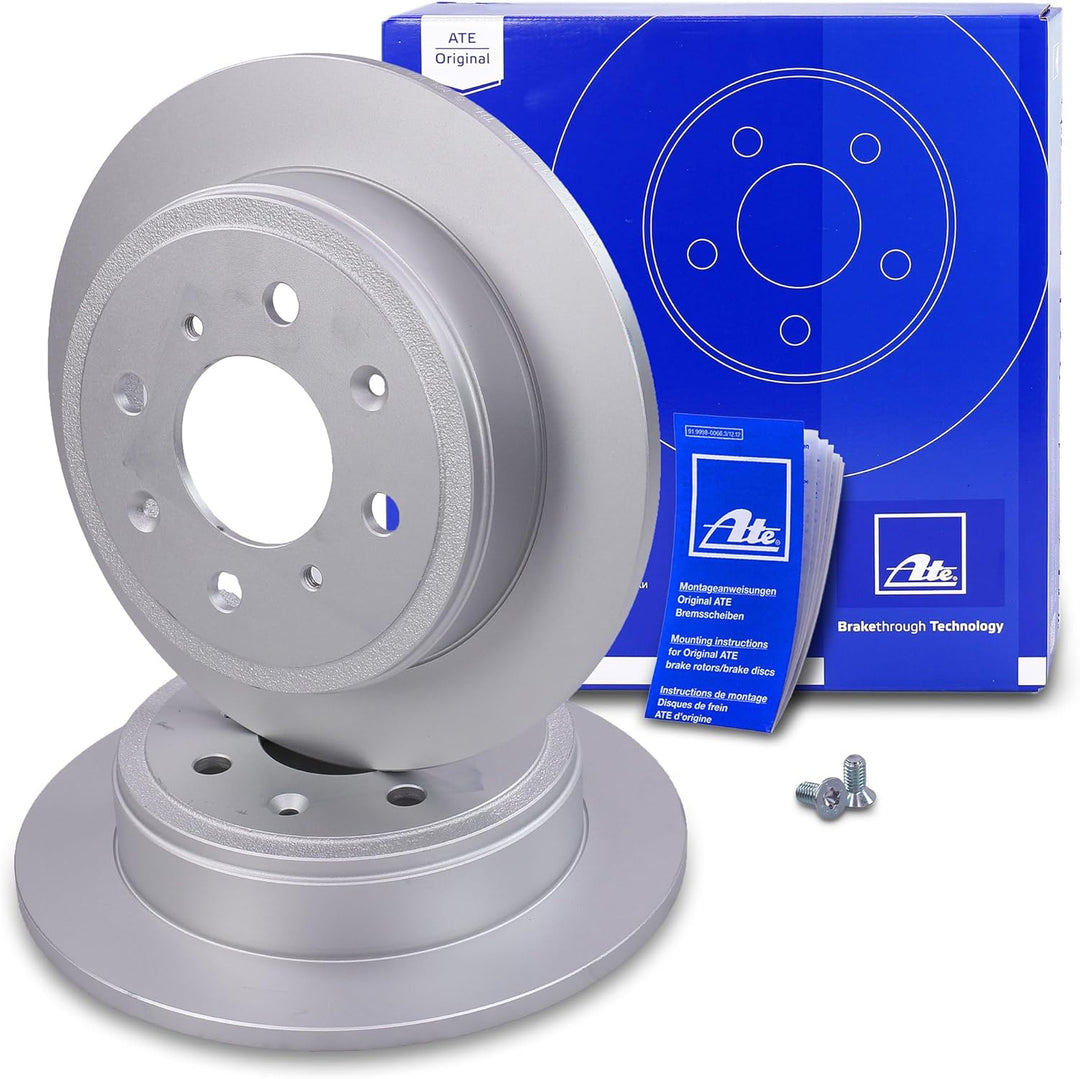 ATE Bremsenset Hinterachse inkl. Bremsscheiben Hinten Ø 239 mm Voll und Bremsbeläge Hinten