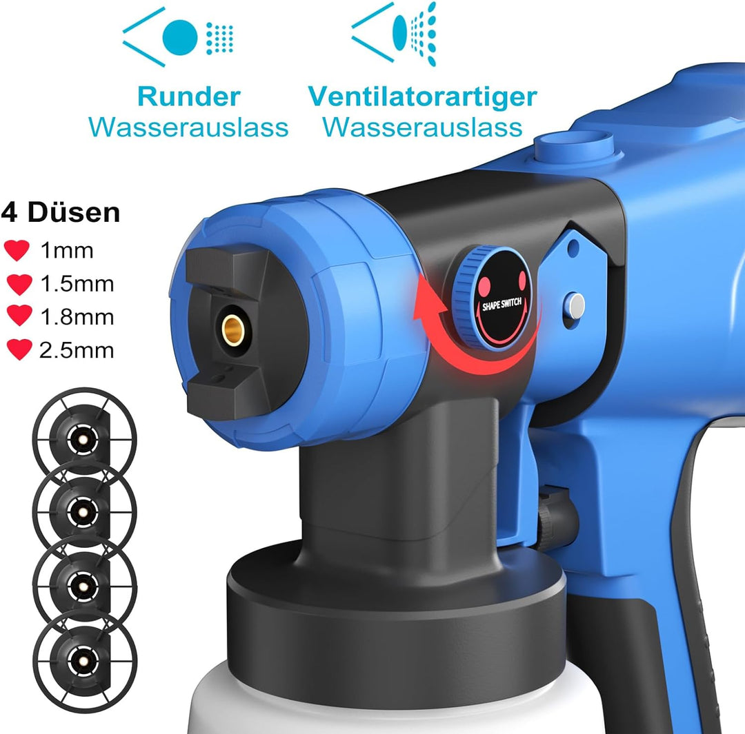Akku Farbsprühsystem 18V mit 1500mAh Akku