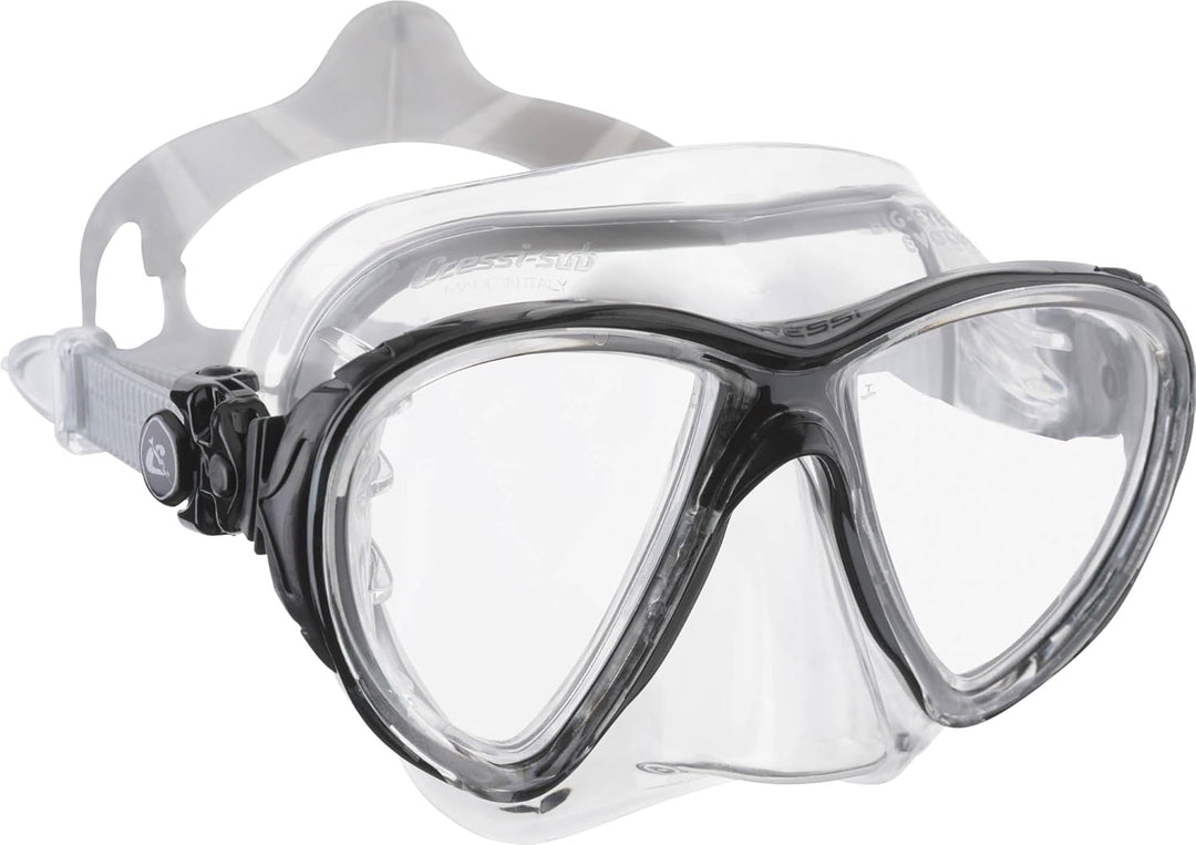 Cressi Big Eyes Evolution - Revolutionäre Erwachsene Tauchmasken Big Eyes Evolution Crystal Mask Tra