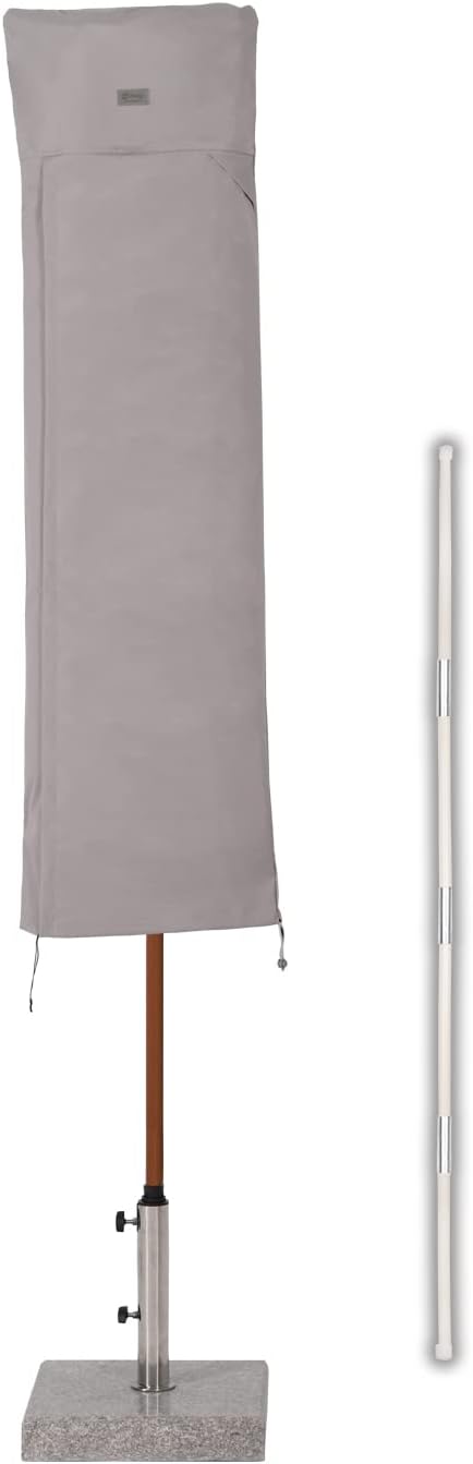 Sekey Schutzhülle für DoppelSonnenschirm, Abdeckhauben für Sonnenschirm Grau