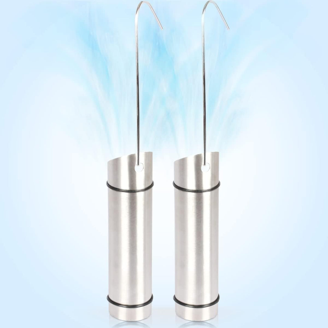 Stimo 4er SET Luftbefeuchter Heizung Wasserverdunster für Heizkörper Edelstahl (Edelstahl, 4x) Edels