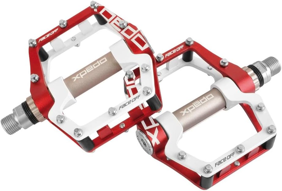Xpedo Pedal Faceoff 18 Red/Pearl White, Red/Pearl White