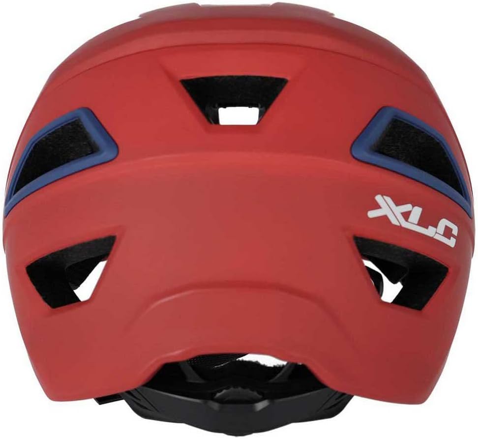 XLC Unisex – Erwachsene Enduro Fahrradhelm 58-62 Rot/Blau, 58-62 Rot/Blau