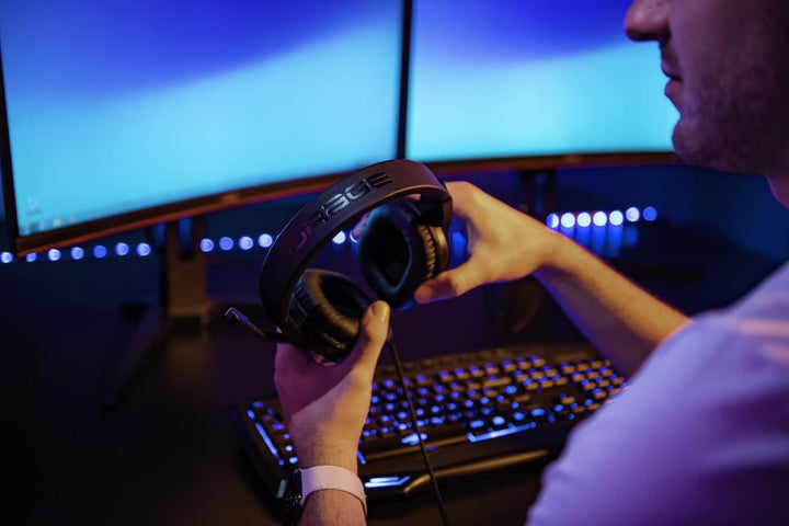 uRage Gaming-Headset SoundZ 320 7.1", schwarz, dynamisches 7.1-Overhead-Headset, Lautstärkeregler, M