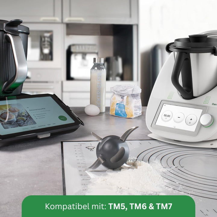 TeigPRO – Thermomix Zubehör Teig Pro Messer Dreckschutz, schützt das Thermomix TM6, TM5 Messer vor T