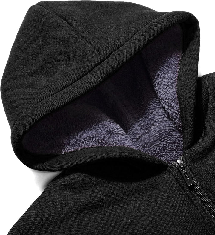 LLdress Fleecejacke Jungen Kapuzenpullover Mit Zipper Kinder Hoodie JungnsWarm Kapuzenjacke Causal W