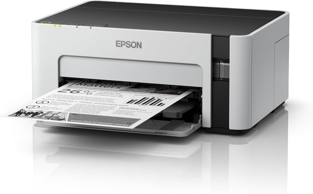 Epson EcoTank ET-M1120 nachfüllbarer Schwarzweissdrucker (Singlefunction, DIN A4, Wi-Fi, USB 2.0) gr