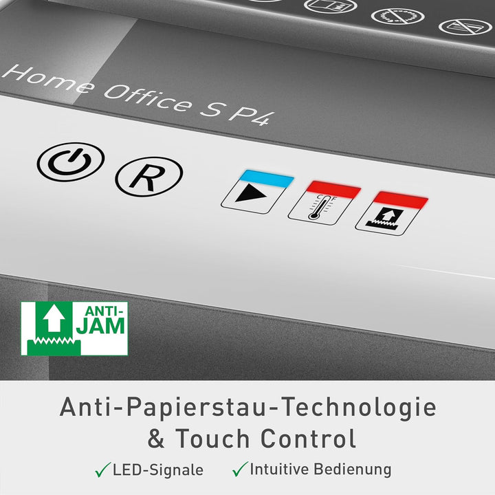 Leitz IQ Home Office S Aktenvernichter, 9-8 Blatt Kapazität (70-80 g/m²), Partikelschnitt, Sicherhei