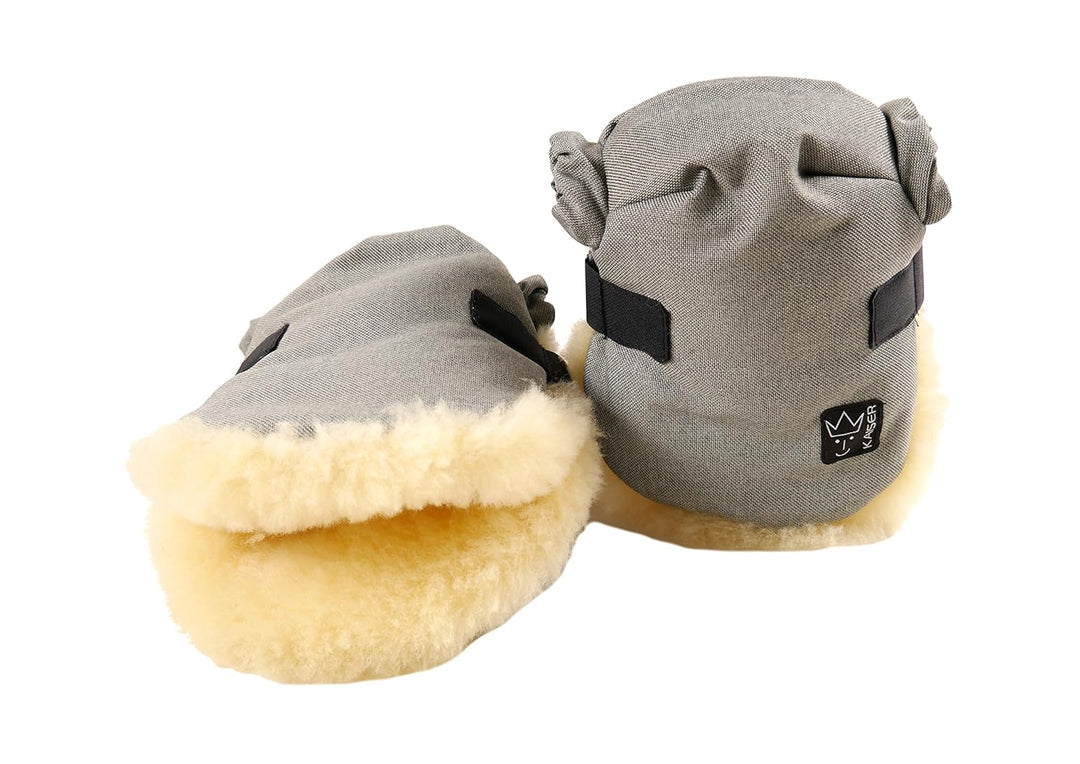 Kaiser Twoolly Handwärmer 6573473, grau melange grau melange Gris Mélange, grau melange Gris Mélange