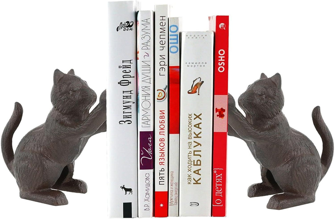 Dekorative Buchstützen, Einzigartige Gusseisen Katze Form Buch Enden, um Bücher Schwerlast zu Halten