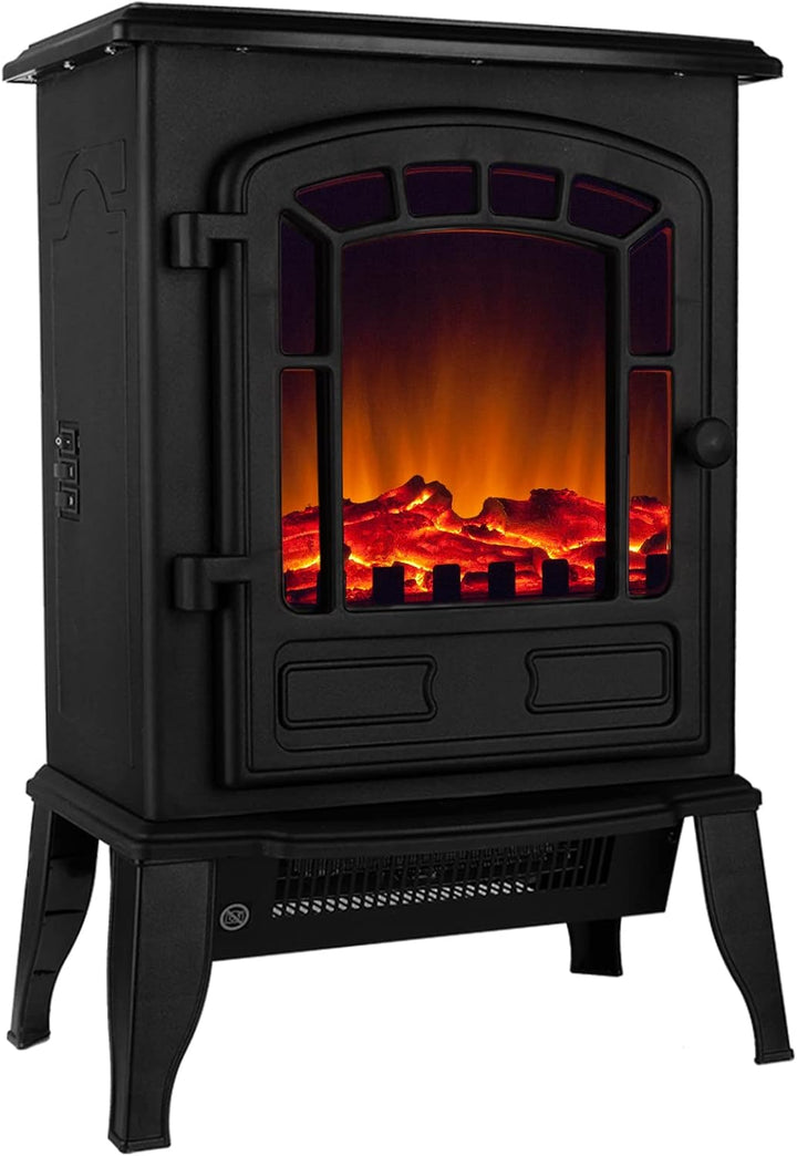 Elektrokamin mit Heizer Kaminfeuer LED 2000W elektrischer Heizlüfter Elektroofen mit Flammen Dekokam