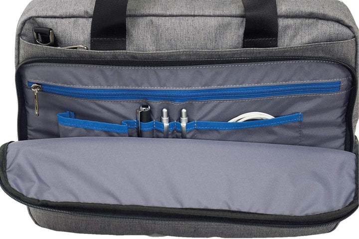 Invicta Bürotasche — Blau — Laptop hält bis zu 15.6 „— Schultergurt — Herren Damen Einheitsgrösse Br