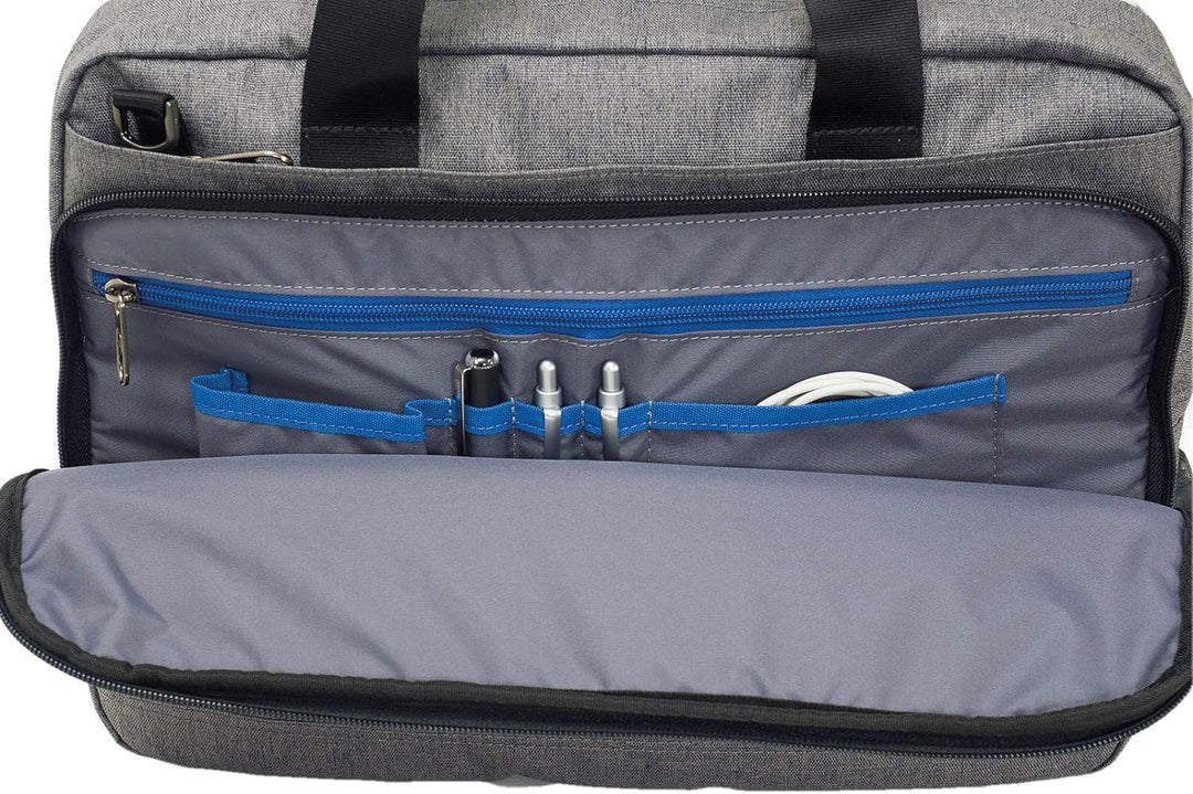 Invicta Bürotasche — Blau — Laptop hält bis zu 15.6 „— Schultergurt — Herren Damen Einheitsgrösse Br