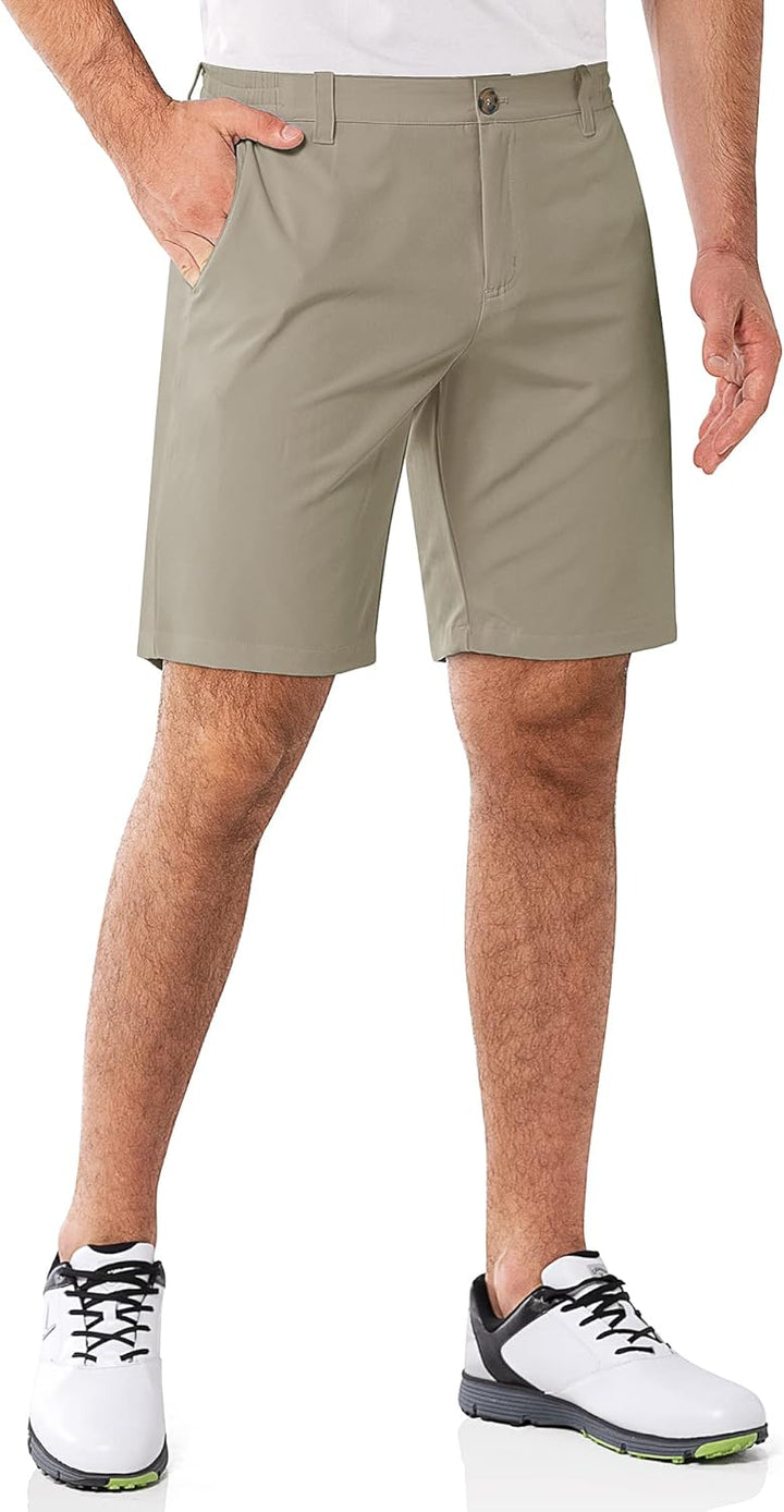 33,000ft Herren Golf Shorts Stretch Bermuda Shorts UPF 50+ Leichte Kurze Golfhose Chino Shorts Summe