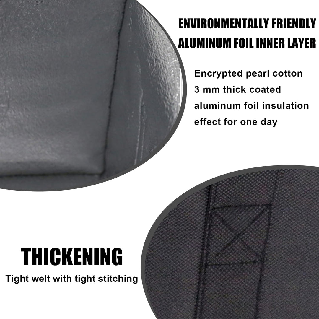 TOATELU 30L Kühltasche Picknicktasche Lunchtasche, Kühltasche für Lebensmitteltransport Liefertasche