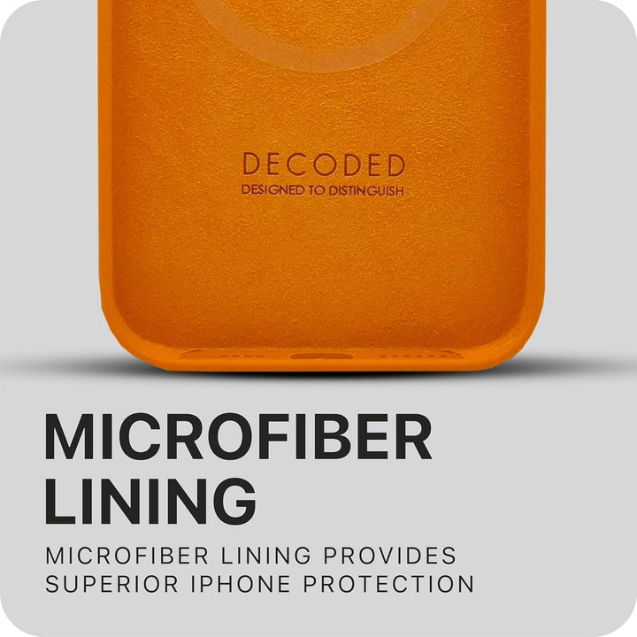Decoded Silikon Hülle – iPhone 15 Pro – Antibakterielle Hülle – Kompatibel mit MagSafe – Astro Dust