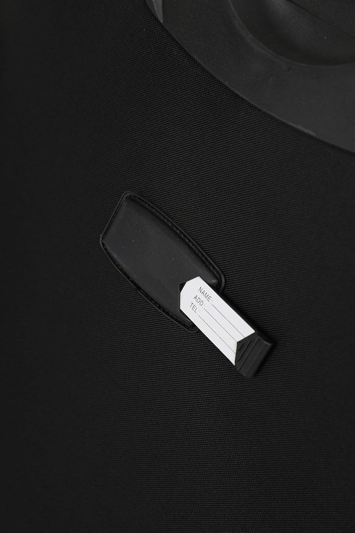 BEIBYE Kofferset Trolley Gepäckset Stoff Dehnungsfuge Koffer Reisekoffer (Schwarz)