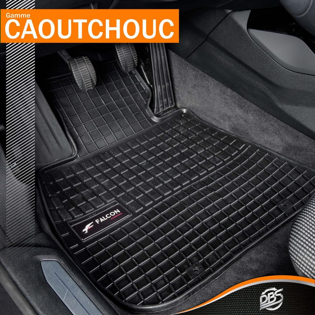DBS Gummifussmatte Auto - nach Mass- Autofussmatten - 4-teilig - hochwertiger Gummi - geruchslos - A
