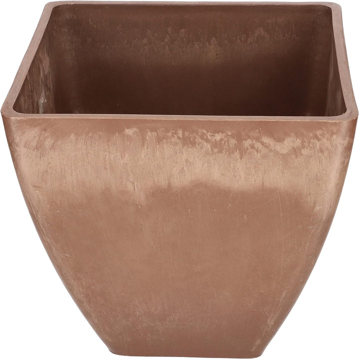 KOTARBAU® Grosser Blumentopf aus recyceltem Verbundwerkstoff für Balkon und Haus 30 x 30 x 28 cm Bra