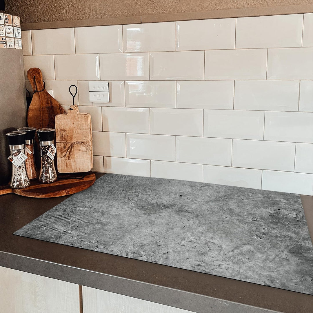 KitchenYeah© Herdabdeckplatte Einteilig Küche Kochfeld Abdeckung Ceranfeld Herdplattenabdeckung Aufr