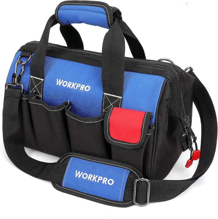 WORKPRO Werkzeugtasche Elektriker, Wasserdichte Werkzeugtasche Profi, weite Öffnung & grosse Kapazit