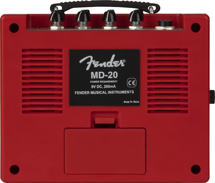 Fender Mini Deluxe Amp, Suitable for Electric Guitar & Bass - Red, Voll