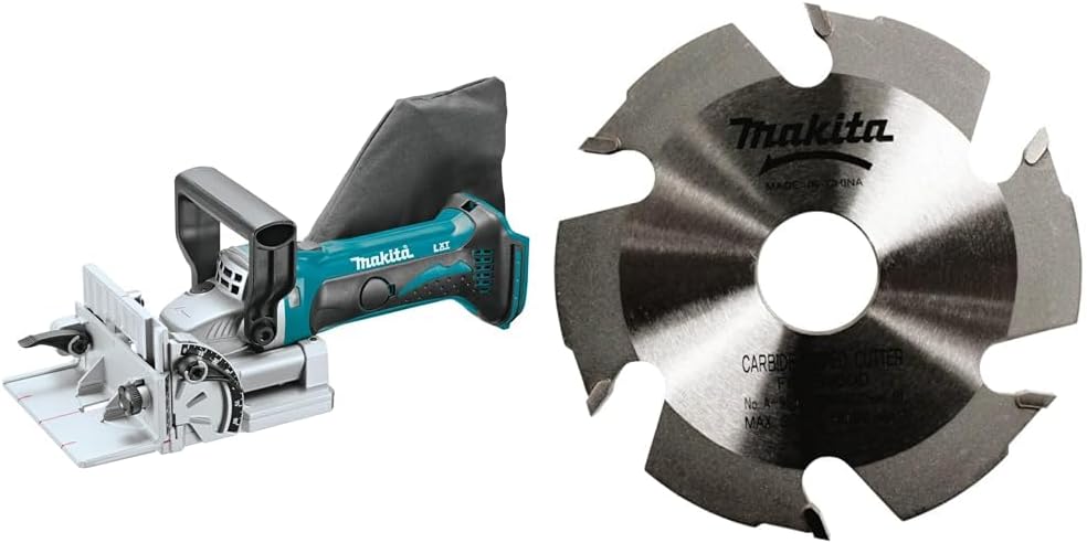 Makita DPJ180Z Akku-Nutfräse 18V (ohne Akku, ohne Ladegerät) + Nutfräser 100mm