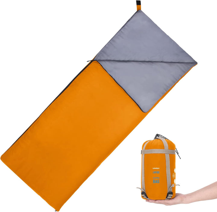 Lixada Schlafsack 3-4 Jahreszeiten Ultraleicht Sleeping Bagfür Kinder und Erwachsene, Camping, Wande